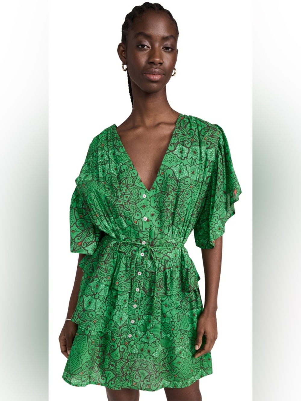 NWT RO'S GARDEN Green Dulce Dress